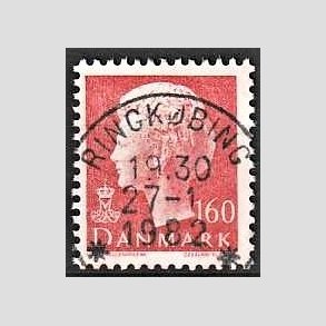 FRIMRKER DANMARK | 1981 - AFA 715 - Dronning Margrethe - 160 re rd - Pragt Stemplet Ringkbing