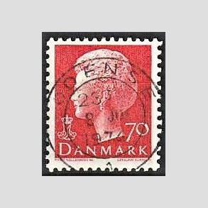 FRIMRKER DANMARK | 1974 - AFA 560 - Dronning Margrethe - 70 re rd - Pragt Stemplet