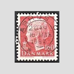 FRIMRKER DANMARK | 1981 - AFA 715 - Dronning Margrethe - 160 re rd - Pragt Stemplet
