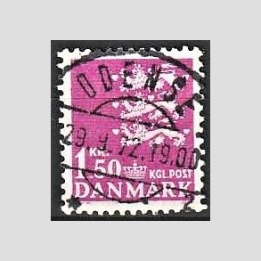 FRIMRKER DANMARK | 1962 - AFA 405 - Rigsvben 1,50 Kr. rdlilla - Lux Stemplet Odense