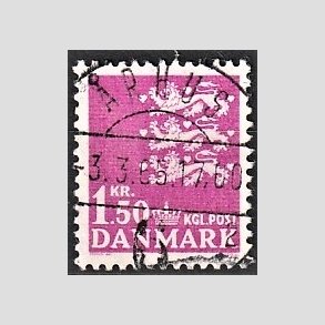 FRIMRKER DANMARK | 1962 - AFA 405 - Rigsvben 1,50 Kr. rdlilla - Lux Stemplet