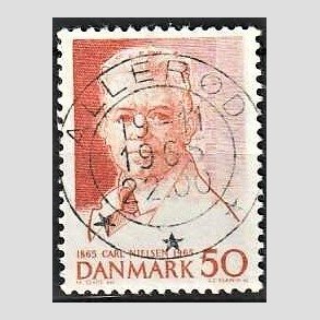 FRIM�RKER DANMARK | 1965 - AFA 435 - Komponist Carl Nielsen - 30 �re oranger�d - Pragt Stemplet