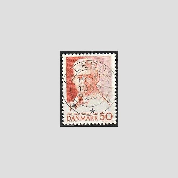 FRIMRKER DANMARK | 1965 - AFA 435 - Komponist Carl Nielsen - 30 re orangerd - Pragt Stemplet