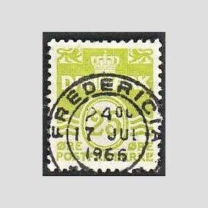 FRIM�RKER DANMARK | 1965 - AFA 430 - B�lgelinie 25 �re lysgr�n - Lux Stemplet