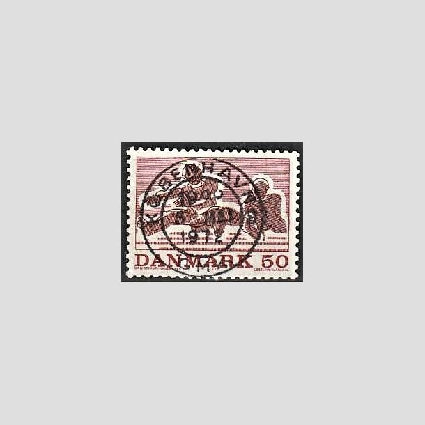 FRIMRKER DANMARK | 1971 - AFA 517 - Sportsudgave - 50 re rd/rdbrun - Lux Stemplet