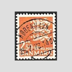 FRIMRKER DANMARK | 1972 - AFA 528 - Rigsvben 2,50 Kr. orange - Lux Stemplet