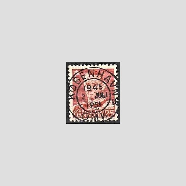 FRIMRKER DANMARK | 1950 - AFA 321 - Fr. IX 25 re rd - Lux Stemplet