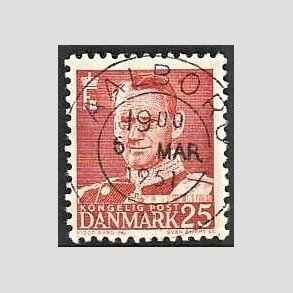 FRIMRKER DANMARK | 1950 - AFA 321 - Fr. IX 25 re rd - Lux Stemplet