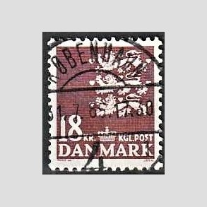FRIMRKER DANMARK | 1985 - AFA 823 - Rigsvben 18 Kr. brun - Pragt Stemplet