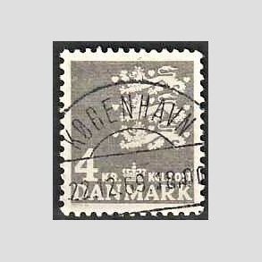 FRIMRKER DANMARK | 1969 - AFA 487 - Rigsvben 4 Kr. gr - Pragt Stemplet