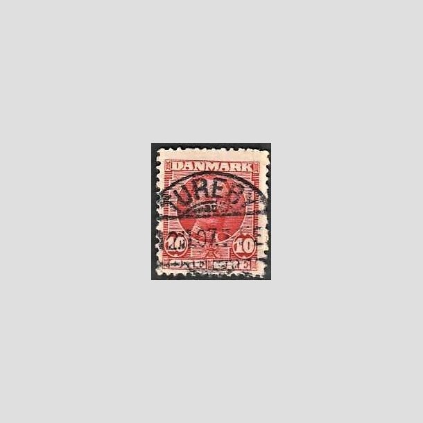 FRIMRKER DANMARK | 1907 - AFA 55 - Frederik VIII 10 re rd - Lux Stemplet