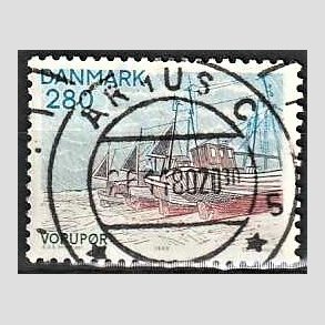 FRIM�RKER DANMARK | 1980 - AFA 703 - Jylland nord for Limfjorden - 280 �re flerfarvet - Pragt Stemplet