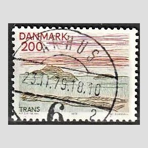 FRIM�RKER DANMARK | 1979 - AFA 688 - Nordjylland - 200 �re flerfarvet - Pragt Stemplet �rhus