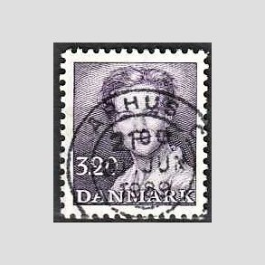 FRIMRKER DANMARK | 1988 - AFA 896 - Dronning Margrethe - 3,20 Kr. violet - Pragt Stemplet