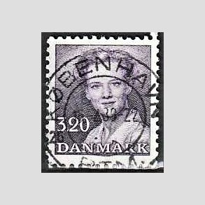 FRIMRKER DANMARK | 1988 - AFA 896 - Dronning Margrethe - 3,20 Kr. violet - Pragt Stemplet