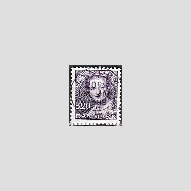 FRIMRKER DANMARK | 1988 - AFA 896 - Dronning Margrethe - 3,20 Kr. violet - Pragt Stemplet