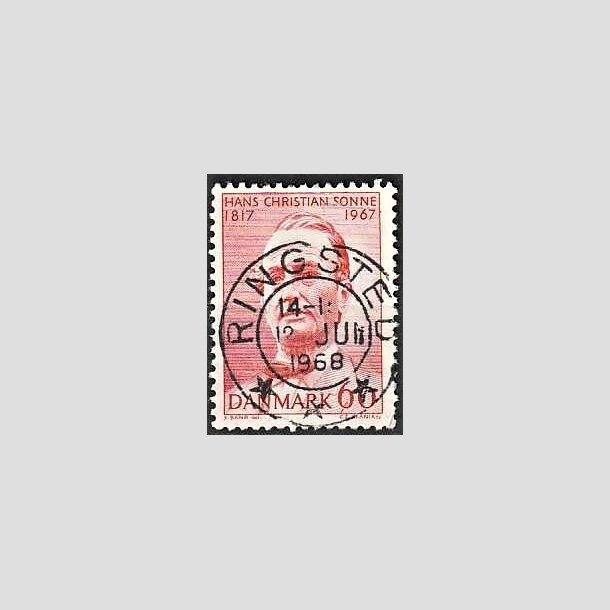 FRIMRKER DANMARK | 1967 - AFA 466 - Chr. Sonne - 60 re rd - Pragt Stemplet