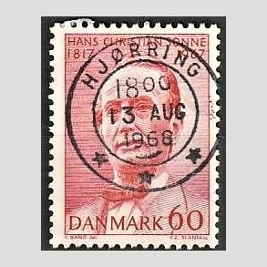 FRIM�RKER DANMARK | 1967 - AFA 466 - Chr. Sonne - 60 �re r�d - Pragt Stemplet