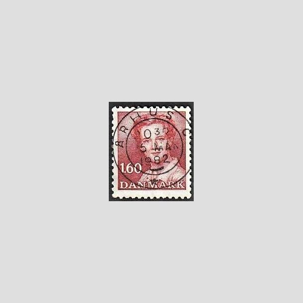 FRIMRKER DANMARK | 1982 - AFA 743 - Dronning Margrethe - 1,60 Kr. rd - Pragt Stemplet