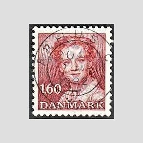 FRIMRKER DANMARK | 1982 - AFA 743 - Dronning Margrethe - 1,60 Kr. rd - Pragt Stemplet