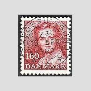 FRIMRKER DANMARK | 1982 - AFA 743 - Dronning Margrethe - 1,60 Kr. rd - Pragt Stemplet Frederikssund