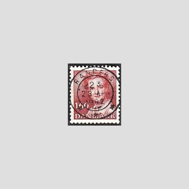 FRIMRKER DANMARK | 1982 - AFA 743 - Dronning Margrethe - 1,60 Kr. rd - Pragt Stemplet Randers