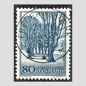 FRIM�RKER DANMARK | 1966 - AFA 446 - Holte All� - 80 �re bl� - Lux Stemplet Frederiksv�rk