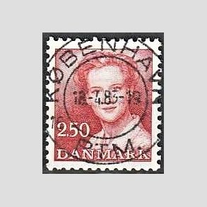 FRIMRKER DANMARK | 1983 - AFA 774 - Dronning Margrethe - 2,50 Kr. rd - Pragt Stemplet