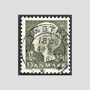 FRIMRKER DANMARK | 1981 - AFA 716 - Dronning Margrethe - 230 re sortgrn - Pragt Stemplet