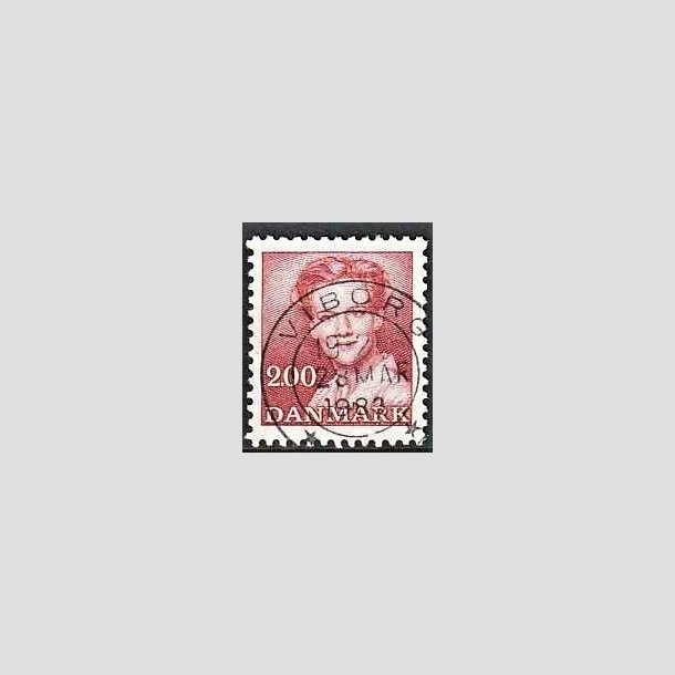 FRIMRKER DANMARK | 1982 - AFA 751 - Dronning Margrethe - 2,00 Kr. rd - Pragt Stemplet