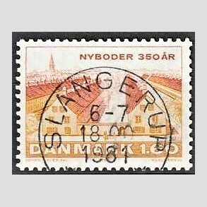 FRIM�RKER DANMARK | 1981 - AFA 726 - Nyboder 350 �r - 1,60 Kr. flerfarvet - Pragt Stemplet