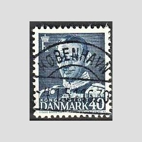 FRIMRKER DANMARK | 1948-50 - AFA 310 - Fr. IX 40 re bl - Lux Stemplet Kbenhavn