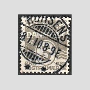FRIM�RKER DANMARK | 1905-06 - AFA 44 - B�lgelinie 3 �re gr� - Lux Stemplet