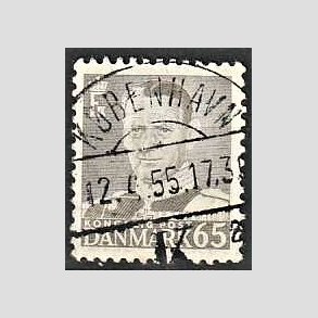 FRIMRKER DANMARK | 1952-53 - AFA 340 - Fr. IX 65 re gr - Lux Stemplet Kbenhavn