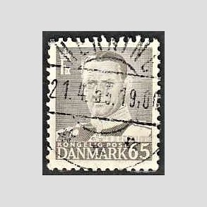 FRIMRKER DANMARK | 1952-53 - AFA 340 - Fr. IX 65 re gr - Lux Stemplet Herning