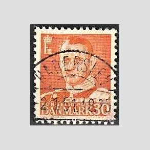 FRIMRKER DANMARK | 1948-50 - AFA 309 - Fr. IX 30 re orange - Lux Stemplet