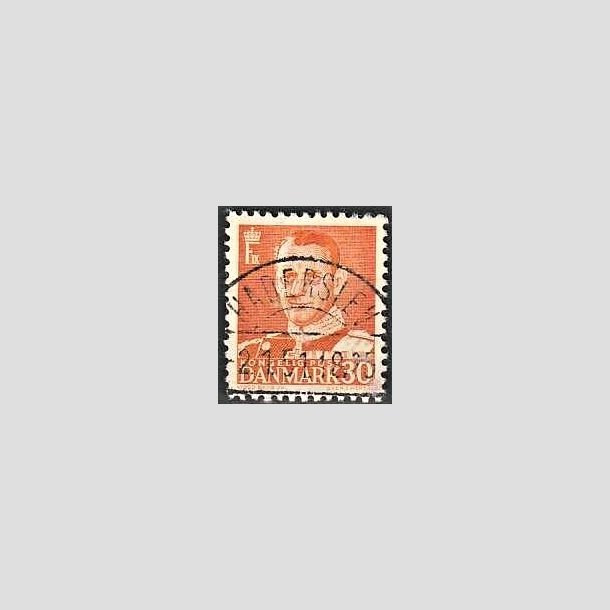 FRIMRKER DANMARK | 1948-50 - AFA 309 - Fr. IX 30 re orange - Lux Stemplet