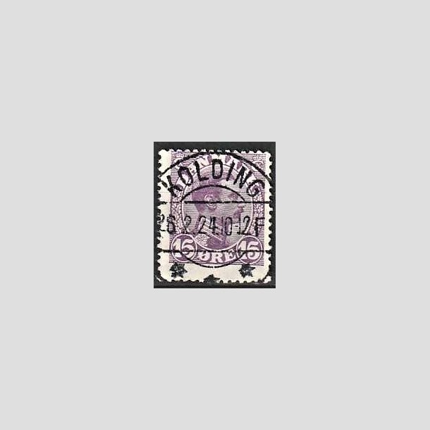 FRIMRKER DANMARK | 1913 - AFA 70 - Chr. X 15 re violet - Lux Stemplet