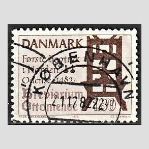 FRIM�RKER DANMARK | 1982 - AFA 760 - Bogtryk 500 �r. - 1,80 Kr. brun - Lux Stemplet