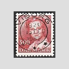 FRIMRKER DANMARK | 1988 - AFA 895 - Dronning Margrethe - 3,00 Kr. rd - Pragt Stemplet Viborg