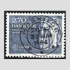 FRIM�RKER DANMARK | 1982 - AFA 748 - Europam�rker - 2,70 Kr. bl� - Lux Stemplet