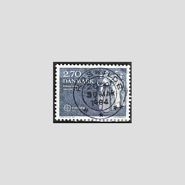 FRIMRKER DANMARK | 1982 - AFA 748 - Europamrker - 2,70 Kr. bl - Lux Stemplet