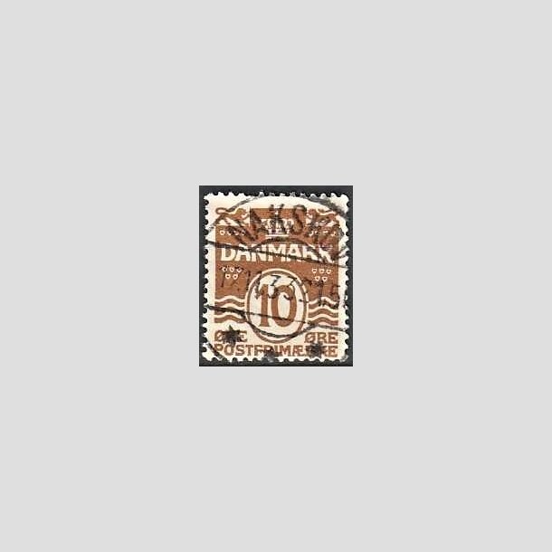 FRIMRKER DANMARK | 1930 - AFA 185 - Blgelinie 10 re brun - Lux Stemplet