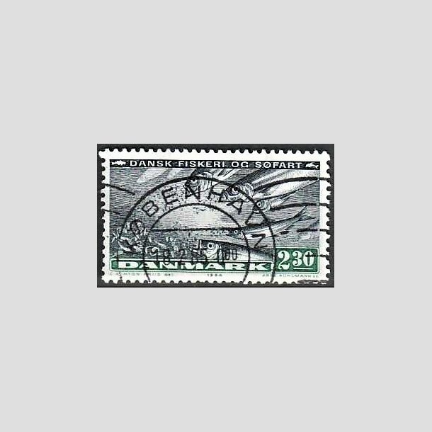 FRIMRKER DANMARK | 1984 - AFA 809 - Fiskeri og sfart - 2,30 Kr. sortbl/grn - Lux Stemplet