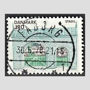 FRIM�RKER DANMARK | 1978 - AFA 663 - Midtjylland - 180 �re flerfarvet - Pragt Stemplet Faaborg