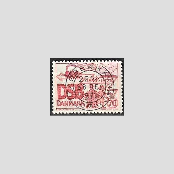 FRIMRKER DANMARK | 1972 - AFA 525 - D.S.B 125 r - 70 re rd - Pragt Stemplet