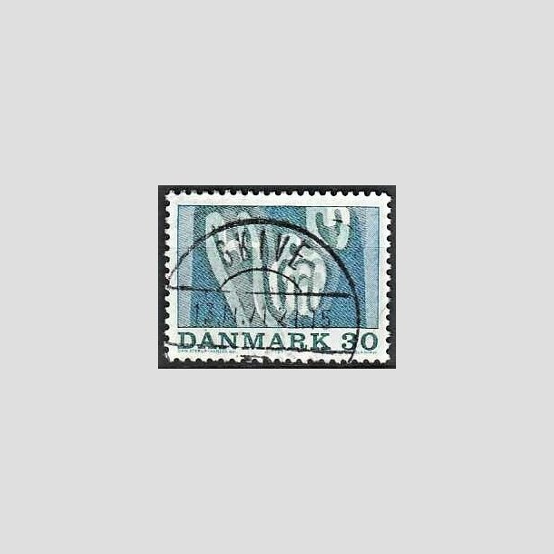 FRIMRKER DANMARK | 1971 - AFA 516 - Sportsudgave - 30 re bl/grn - Lux Stemplet Skive