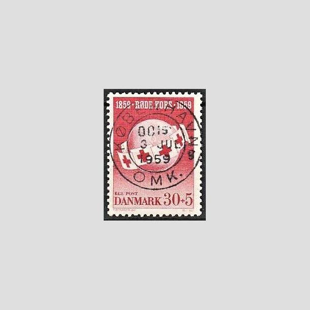 FRIMRKER DANMARK | 1959 - AFA 378 - Rde Kors - 30 + 5 re rd - Pragt Stemplet
