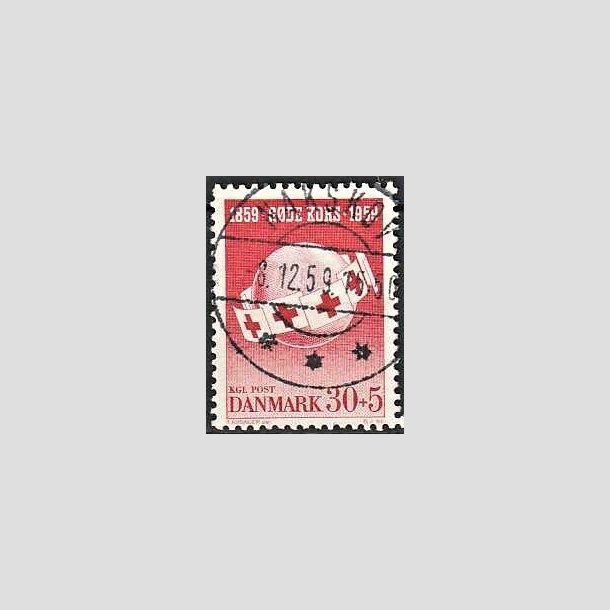 FRIMRKER DANMARK | 1959 - AFA 378 - Rde Kors - 30 + 5 re rd - Pragt Stemplet