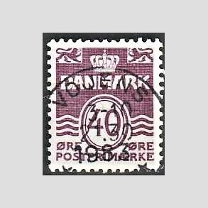 FRIM�RKER DANMARK | 1981 - AFA 742 - B�lgelinie 40 �re violet - Lux Stemplet 